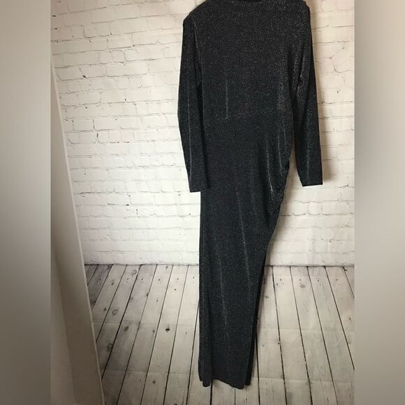 BOOHOO HIGH NECK SPLIT MAXI PARTY DRESS 14 - Picture 5 of 12